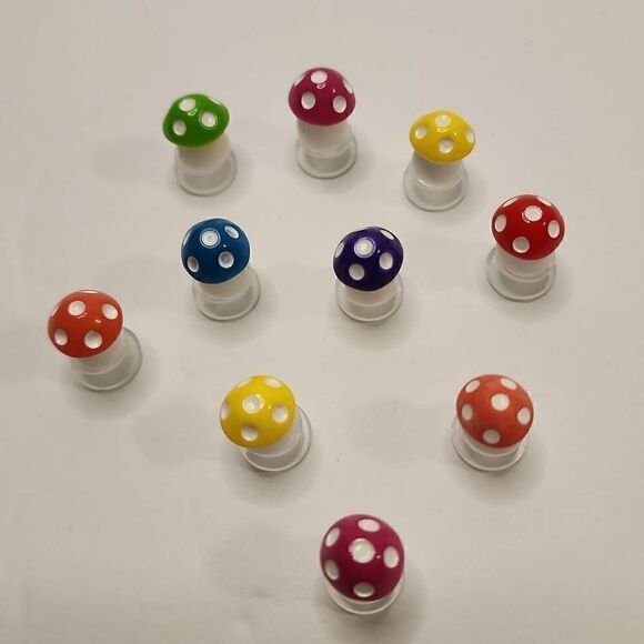 No Brand Other - 3 For $15 NWOT 10 Piece Set of Shoe Charms Mushrooms